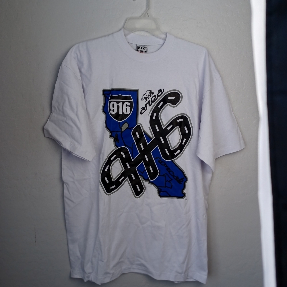 Men's  T Shirt Size XXL TALL Color White AREA 916
